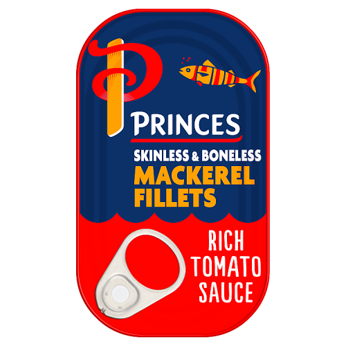 PRINCES MACKEREL FILLETS IN TOMATO 10x125GRM