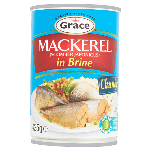 GRACE MACKEREL IN BRINE 12x425g