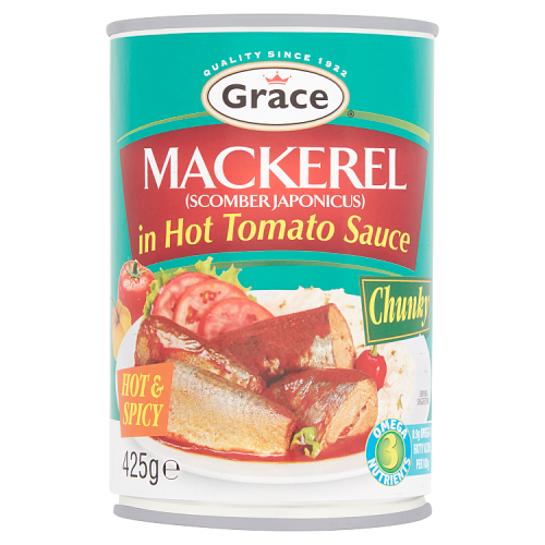 GRACE MACKEREL IN TOMATO & CHILLI 12x425G