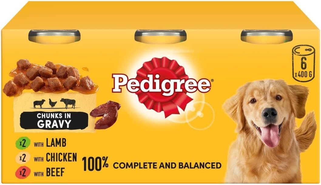 PEDIGREE CAN GRAVY 6PK 4x400G
