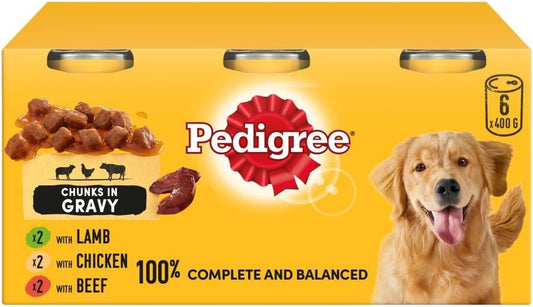 PEDIGREE CAN GRAVY 6PK 4x400G