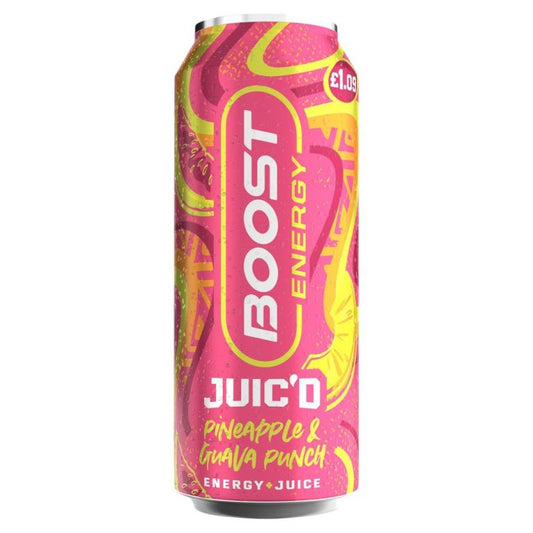BOOST ENERGY JUIC’D PINEAPPLE & GUAVA PUNCH