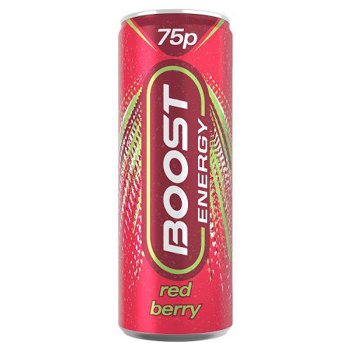 BOOST ENERGY CAN RED BERRY