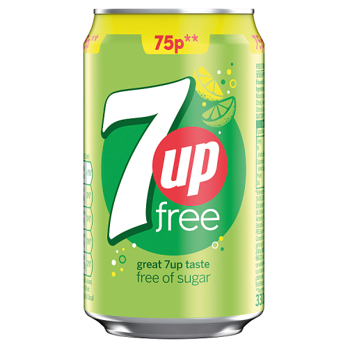 7UP ZERO SUGAR CANS
