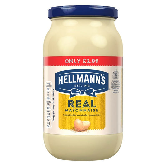 HELLMANNS REAL MAYONNAISE 6x400GRM