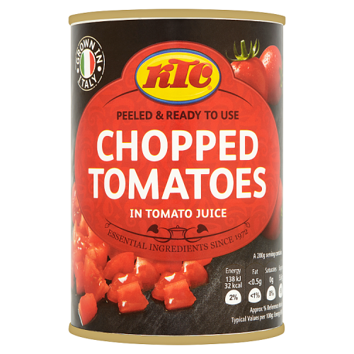KTC ITALIAN CHOPPED TOMATOES CAN 12x400GRM