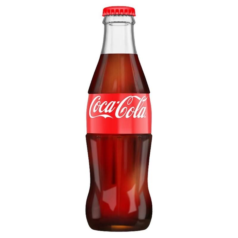 COCA COLA GLASS BOTTLE