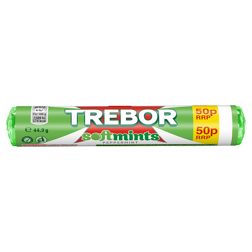TREBOR SOFTMINT PEPPERMINT 40x44.9G