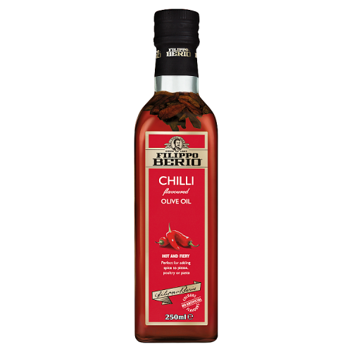 F/BERIO CHILLI FLAVOURED OLIVE OIL 6x250ML