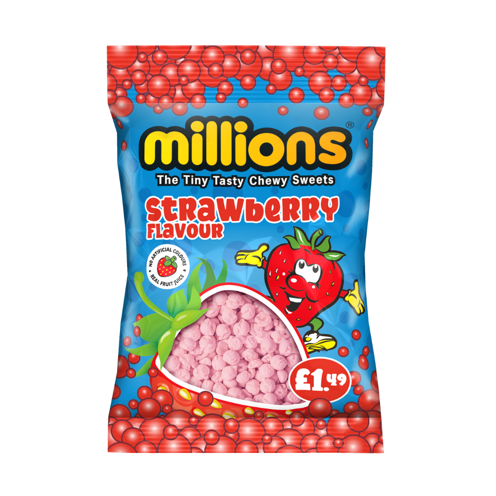 MILLIONS STRAWBERRY PM£1.49 12x110G