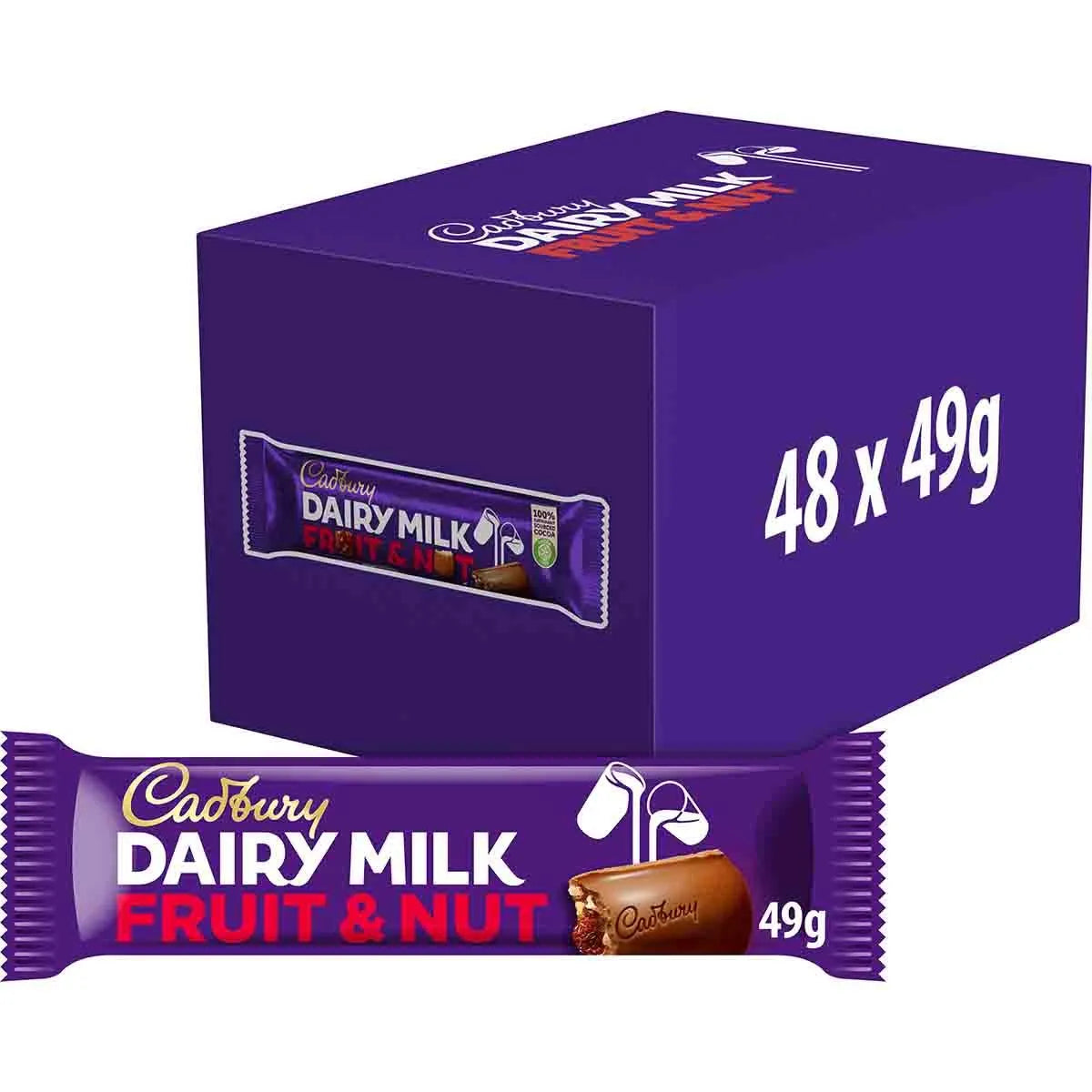 CADBURY DAIRY MILK FRUIT&NUT 48x49GRM
