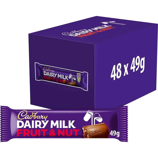 CADBURY DAIRY MILK FRUIT&NUT 48x49GRM