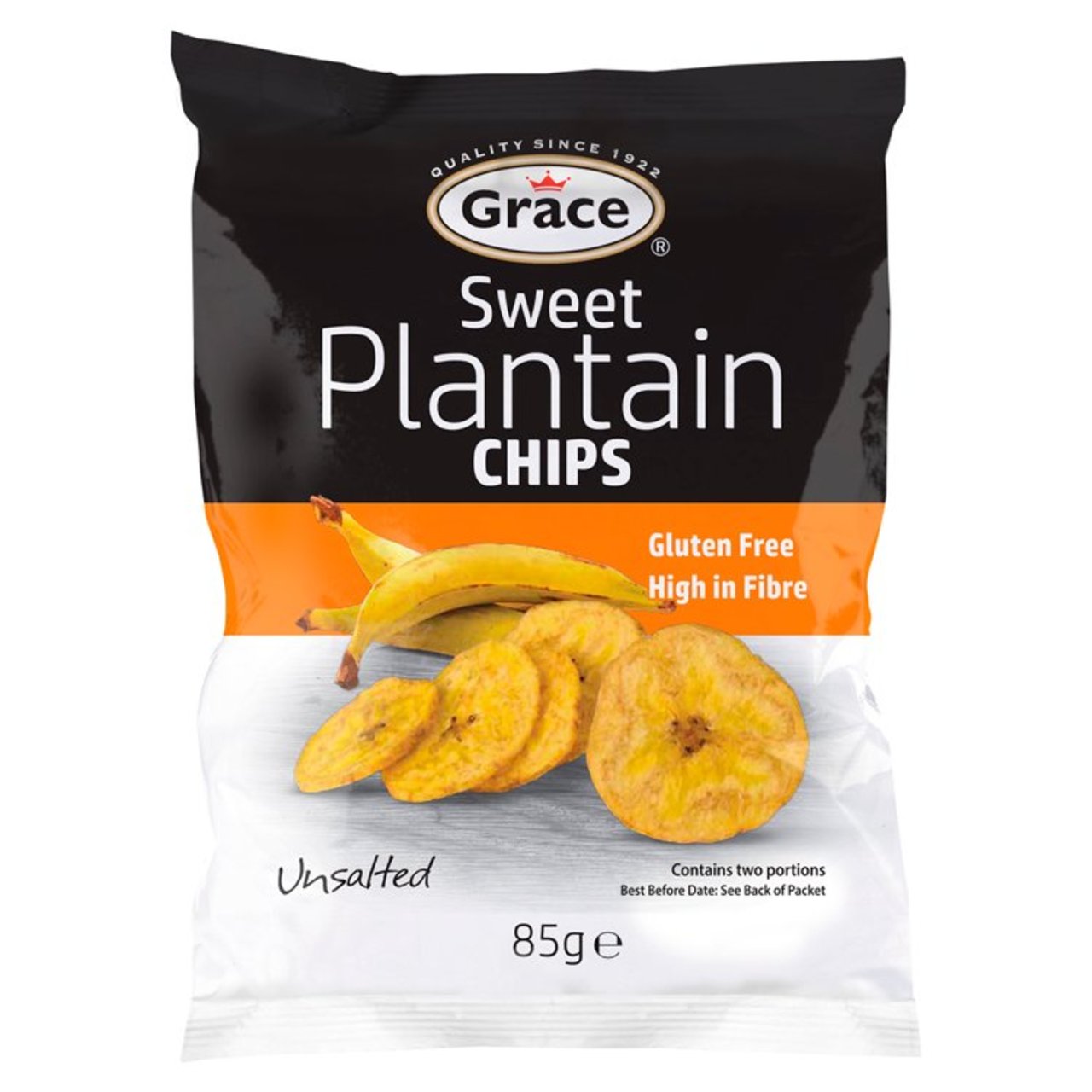 GRACE SWEET PLANTAIN CHIPS 9x85G