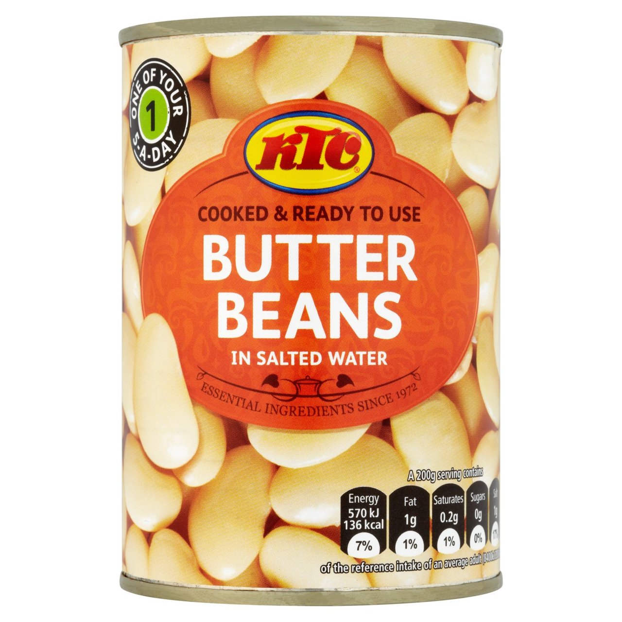 KTC BUTTER BEANS 12x400G