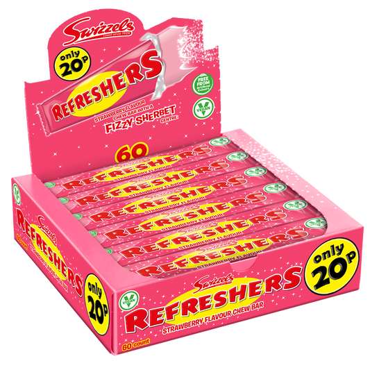 SWIZZELS REFRESHERS BAR STRAWBERRY 60x60S
