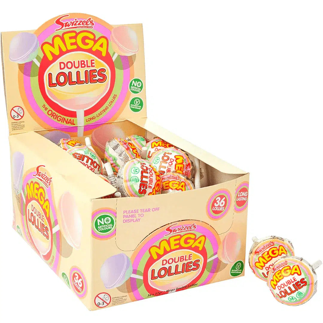 SWIZZELS MEGA DOUBLE LOLLIES 36x32G