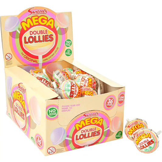 SWIZZELS MEGA DOUBLE LOLLIES 36x32G