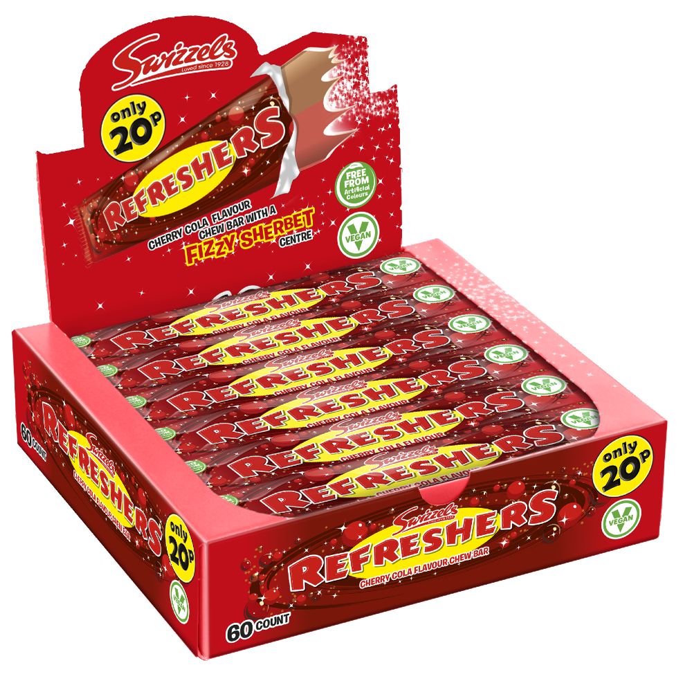 REFRESHERS CHERRY COLA CHEW BAR 60x18G
