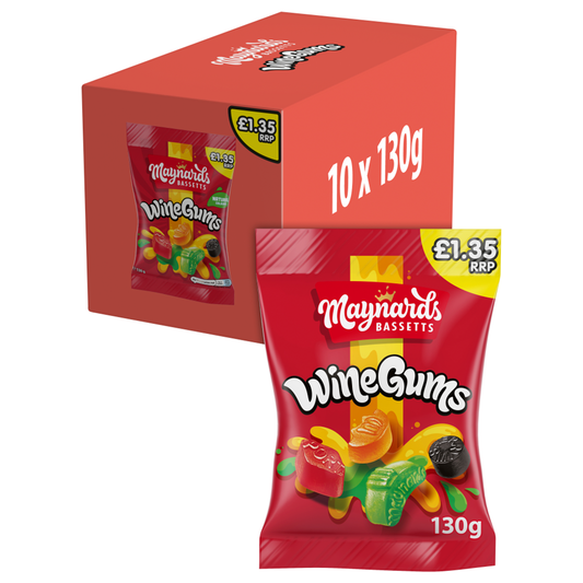 MAYNARDS WINE GUMS 10x130G