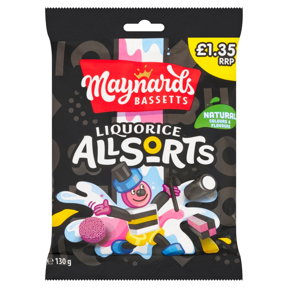 MAYNARDS LIQUORICE ALLSORT 10x130G