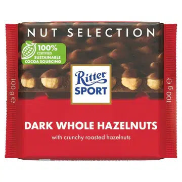 RITTER DARK CHOCOLATE & HAZELNUT 5x100G
