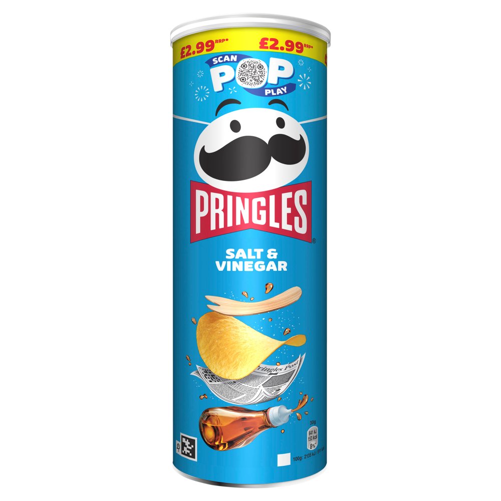 PRINGLES SALT AND VINEGAR 6x165G