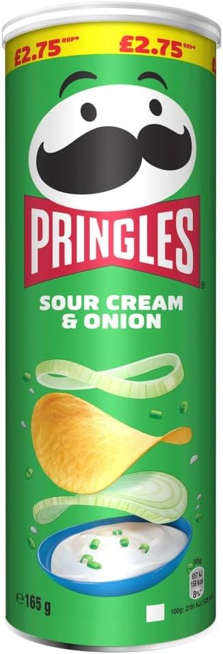 PRINGLES SOUR CREAM AND ONION 6x165G