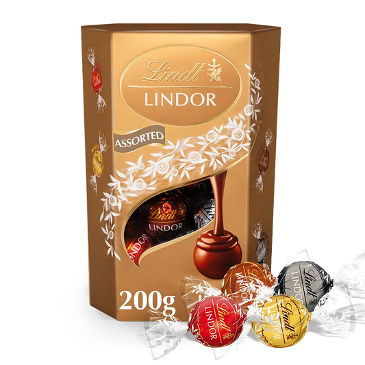 LINDOR ASSORTED CORNET 8x1x200G
