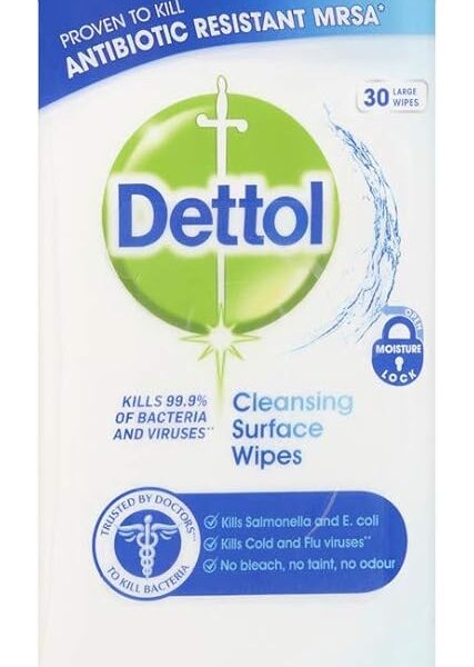 DETTOL ANTIBACTERIAL WIPES 30 WIPES