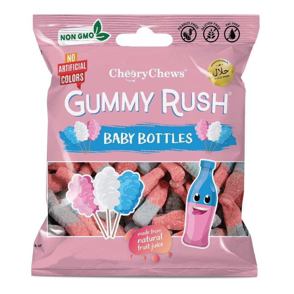 GUMMY RUSH BABY BOTTLES 12x90G