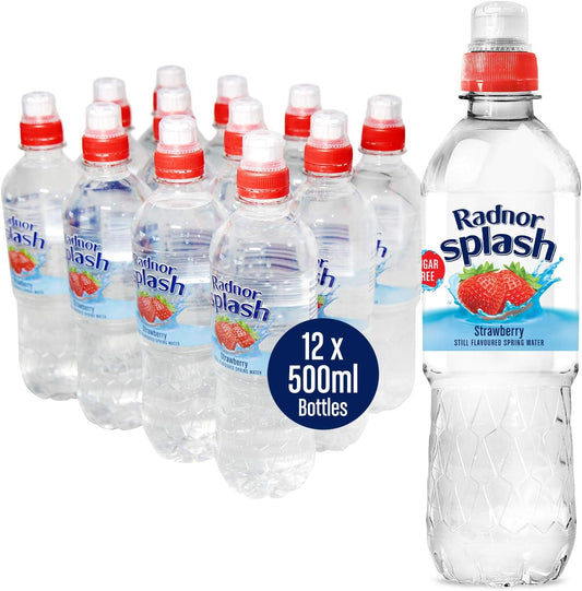 RADNOR SPLASH STRAWBERRY PM 85P 12x500ML