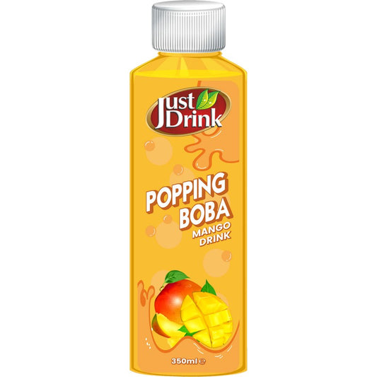 JUST DRINK POPPING BOBA MANGO