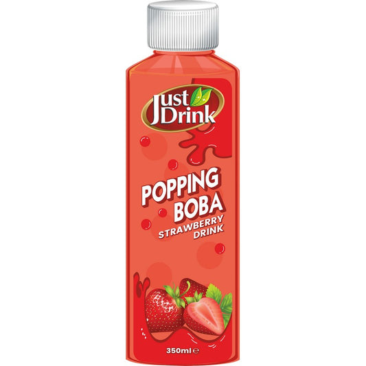 JUST DRINK POPPING BOBA STRAWBERRY