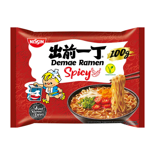 NISSIN SOBA DEMAE RAMEN SPICY 30x100GM