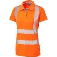 Leo Workwear Hi Vis Pippacott Coolviz Ultra Women's Polo Shirt