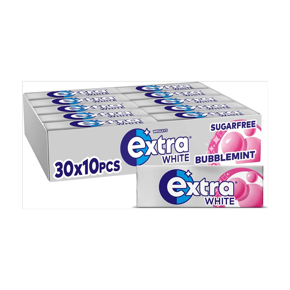 WRIGLEYS EXTRA WHITE BUBBLEMINT 30x10PCE