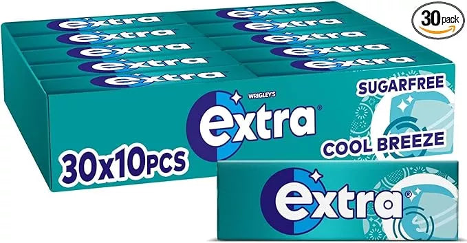 WRIGLEYS EXTRA COOL BREEZE S/FREE 30x10PCE