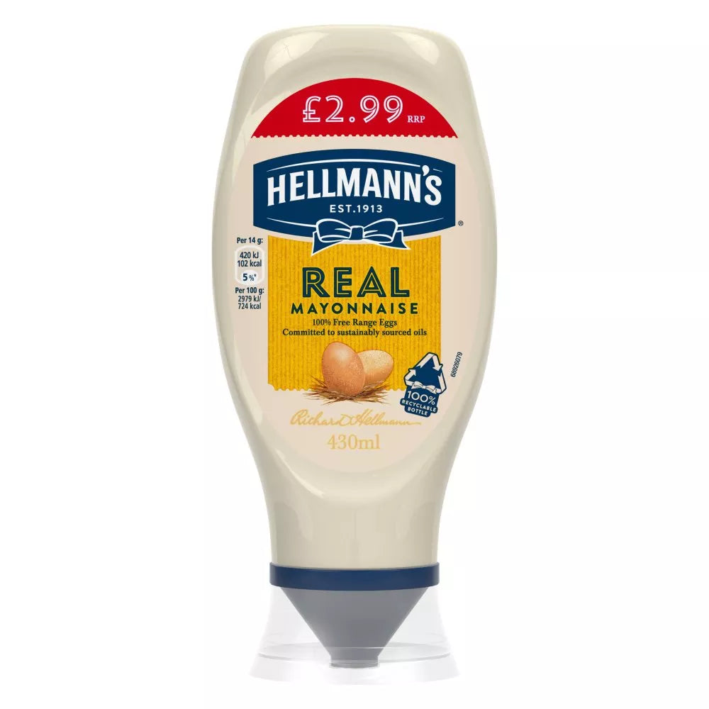 HELLMANNS MAYO REAL 8x430ML