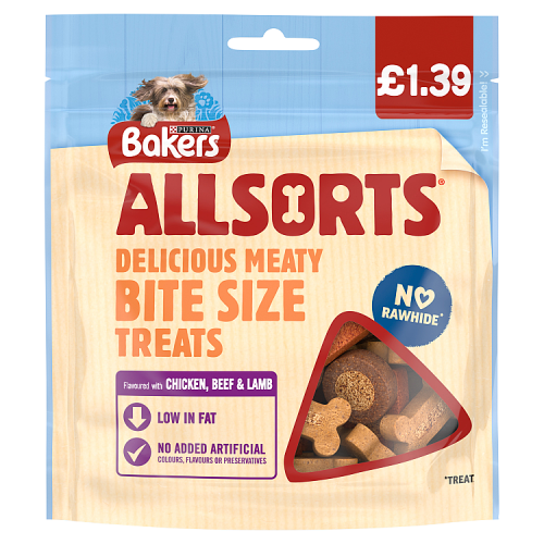 BAKERS DOG TREAT ALLSORTS 6x98G