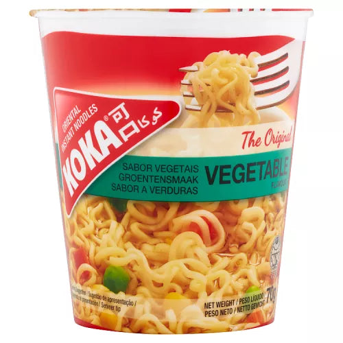 KOKA CUP NOODLES VEGETABLE 12x70G