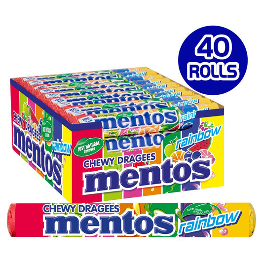 MENTOS RAINBOW ROLLS 40x38GRM