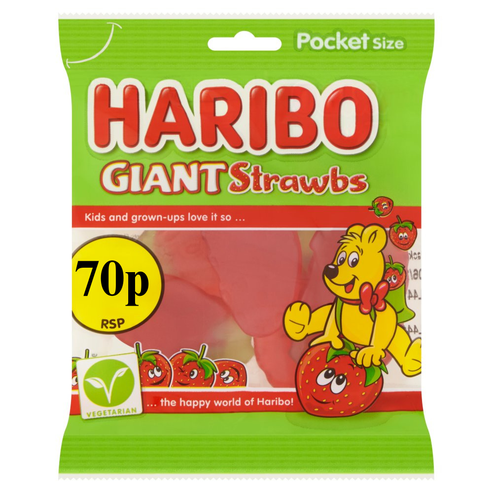 HARIBO GIANT STRAWBS 20x60G