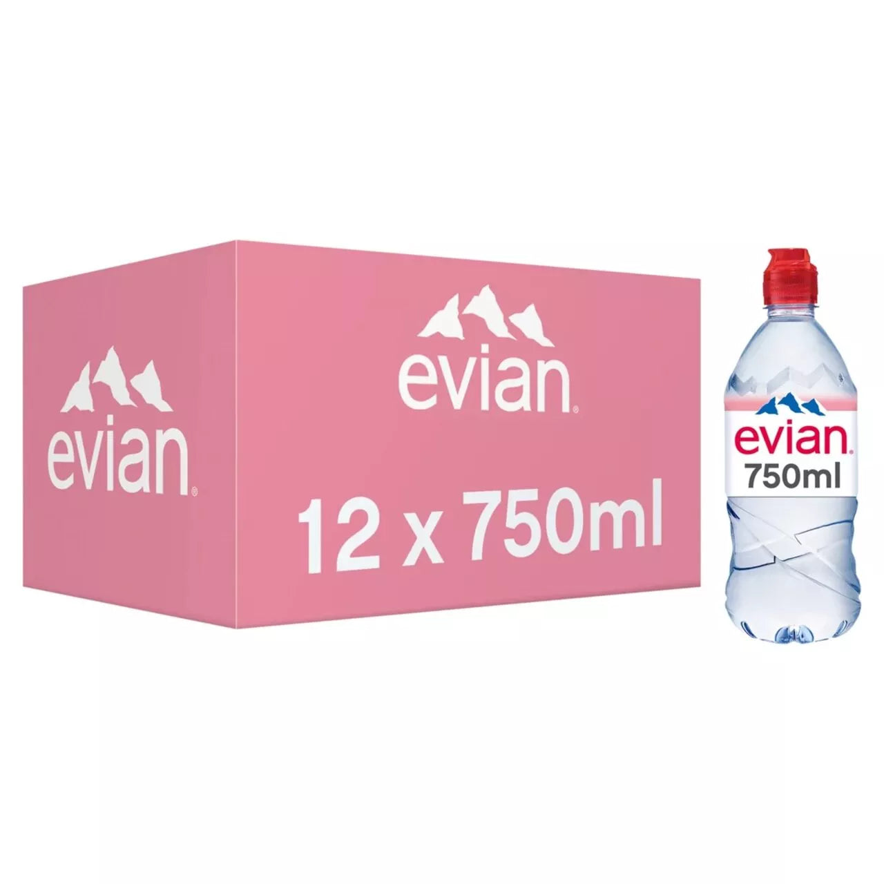 EVIAN WATER SPORT CAP 12x75CL