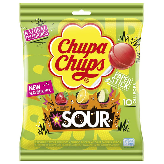 CHUPA CHUPS SOUR BAG 12x120GRM