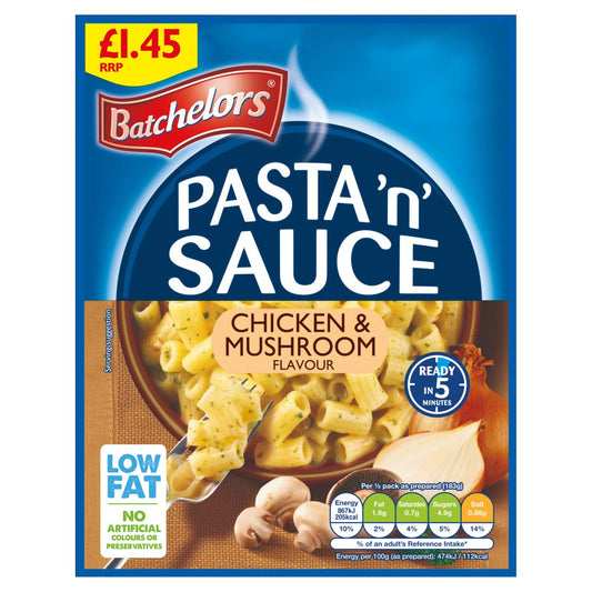 BATCHELOR PASTA IN SAUCE CHICK&MUSHR 7x99G