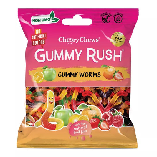 GUMMY RUSH WORMS 4x12x90G