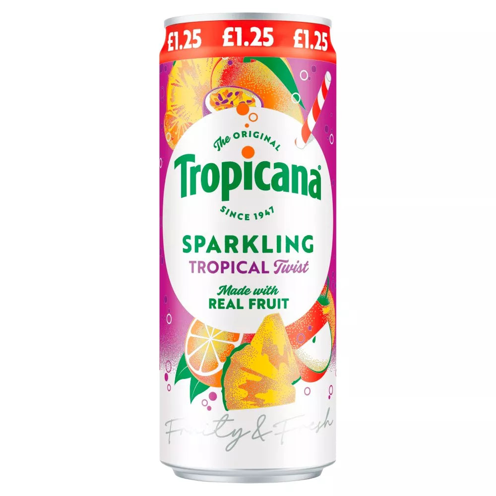 TROPICANA SPARKLING TROPICAL TWIST JUICE