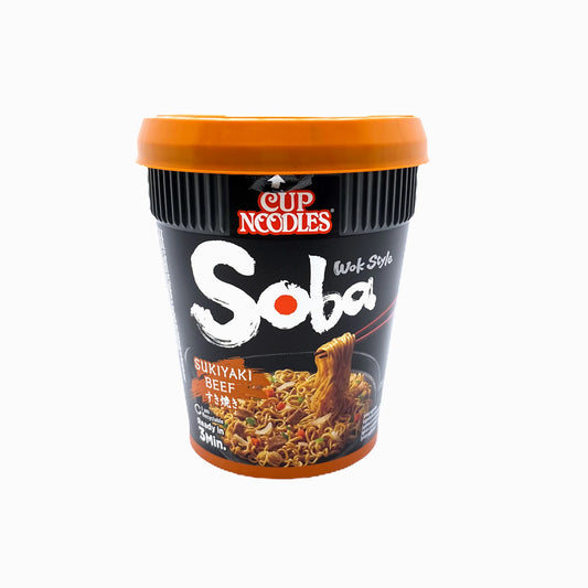 NISSIN SOBA NOODLES SUKIYAKI BEEF 8x89GRM