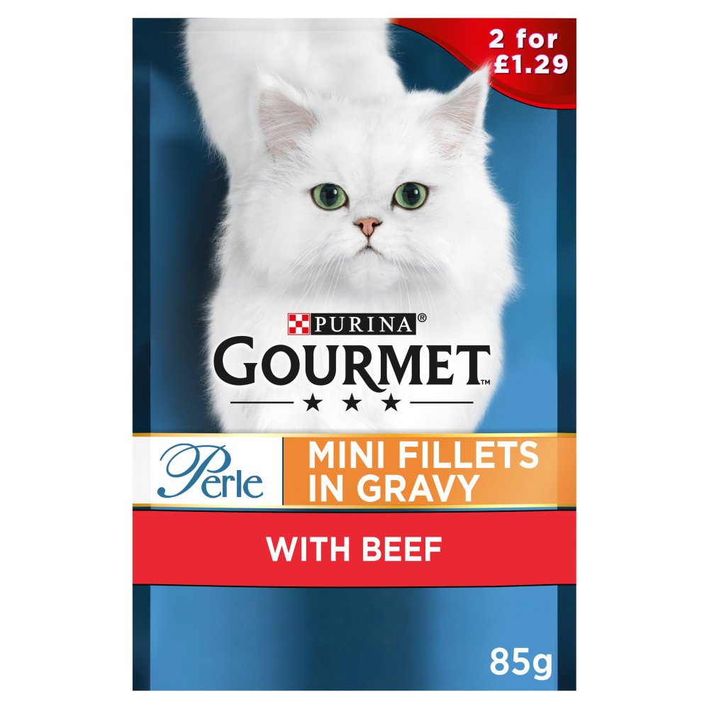 GOURMET Beef Perle Pouch 2 for £1.29 (26 x 85g Packs)