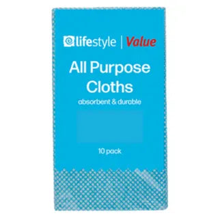 LIFESTYLE VALUE 10 PURPOSE CLOTHS